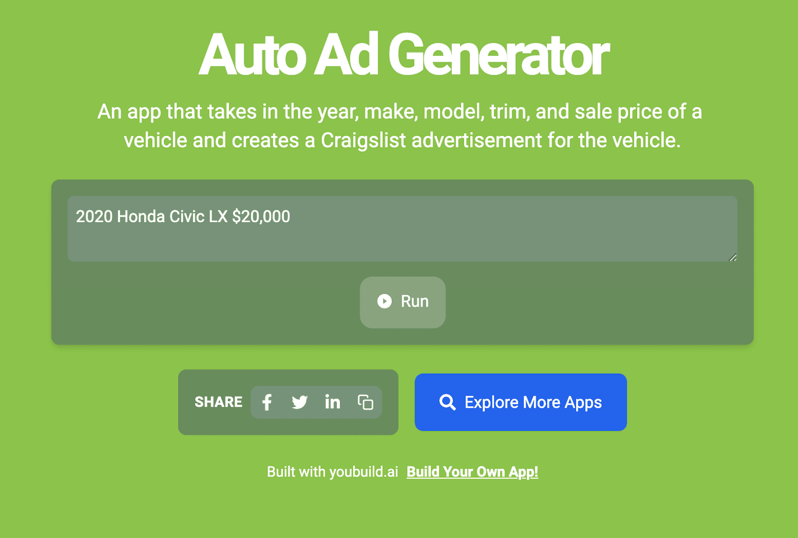 Auto Ad Generator